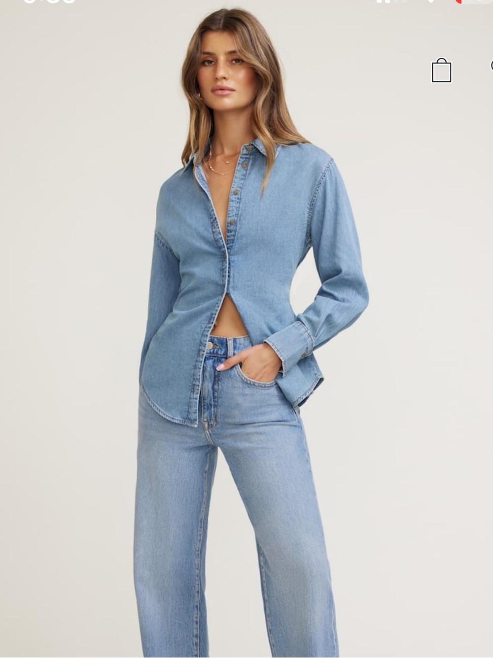 Classic Light Blue Denim Shirt